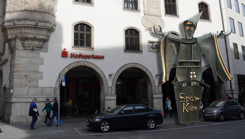 Die Stadtsparkasse im Tal. Die Stadtsparkasse im Tal.