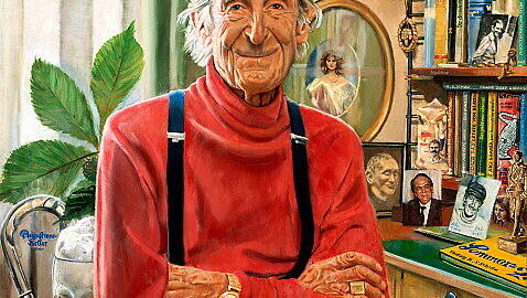Sigi Sommer – hier gemalt von Wolfgang F. Prinz – wäre am Samstag
111 Jahre alt geworden.