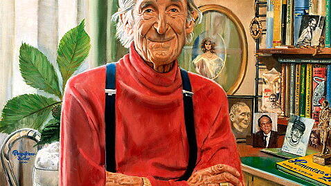 Sigi Sommer – hier gemalt von Wolfgang F. Prinz – wäre am Samstag
111 Jahre alt geworden.
