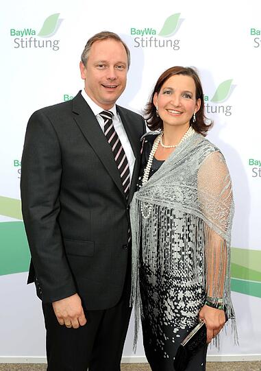 Bayerns Finanzminister Georg Fahrenschon kam mit Ehefrau Karin.