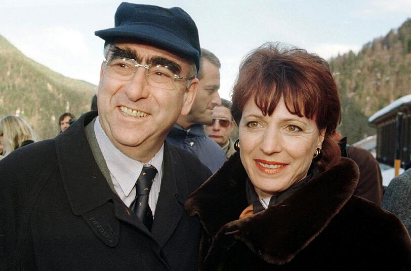 Kreuth 1999: Theo Waigel mit Frau Irene.