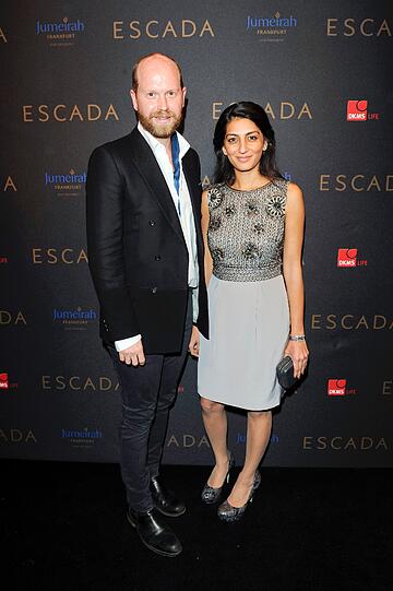 Daniel Westgate mit der schönen ESCADA-Vorsitzenden Megha Mittal.