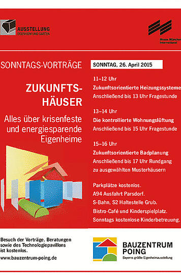 Das Programm des Bauzentrum Poing vom 26. April