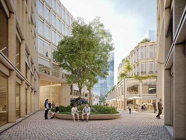 Monochrom gestaltet: Experten der Kommission für Stadtgestaltung hatten ein ruhigeres Erscheinungsbild für die Passage an der Nymphenburger Straße gefordert.