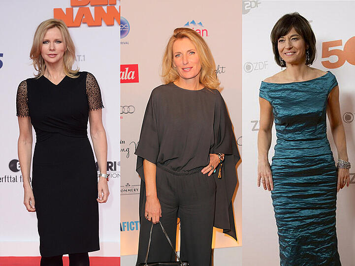Verliebt in einen Mächtigen: Veronica Ferres, Maria Furtwängler und Maybrit Illner (v. l.)