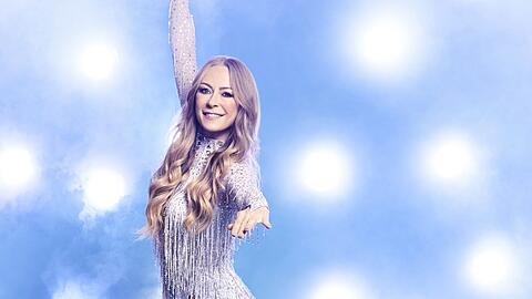 Jenny Elvers nimmt bei der Sat.1-Show "Dancing on Ice" teil.