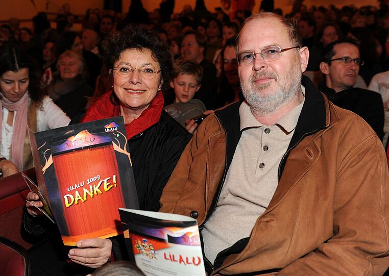 Mal privat: 2009 mit Lebensgefährte Johann Böhmer bei der Lilalu-Gala im Circus Krone.