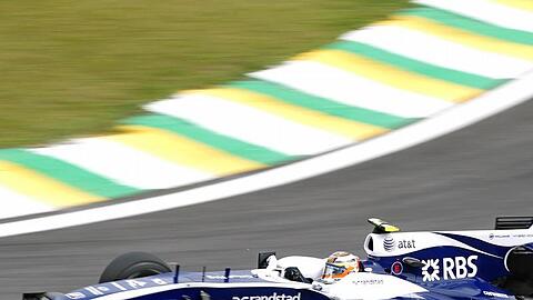 Nico Hülkenberg steuert den Williams auf die Pole Position