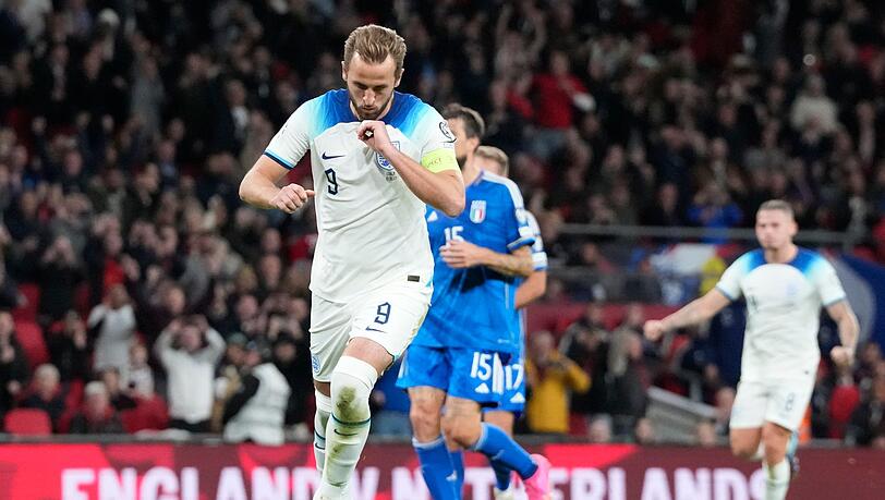 Harry Kane traf beim Sieg der Engländer gegen Italien doppelt.