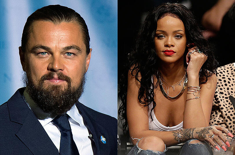 US-Schauspieler Leonardo DiCaprio soll auf einer Party in Los Angeles mit Rihanna geknutscht haben.