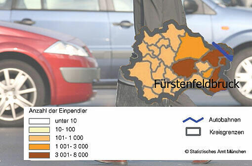 FÜRSTENFELDBRUCK: Einpendlerinnen 32 343 Auspendler/innen 5 489 zusammen 37 832