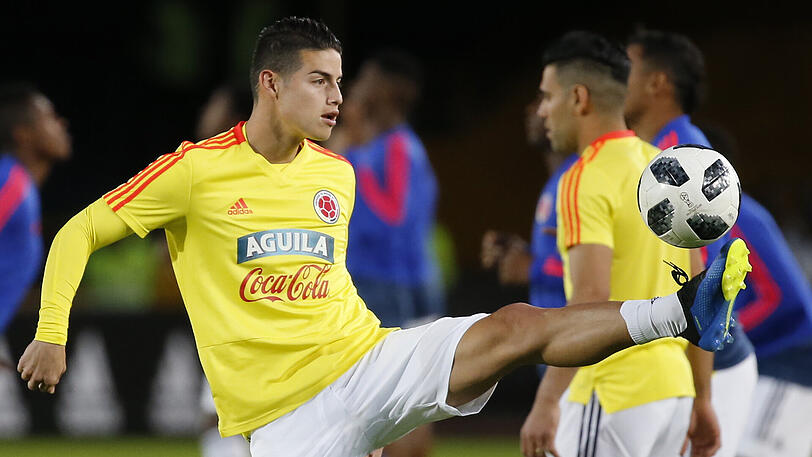 Sollte rechtzeitig zum kolumbianischen WM-Auftakt gegen Japan wieder fit sein: James Rodríguez vom FC Bayern.
