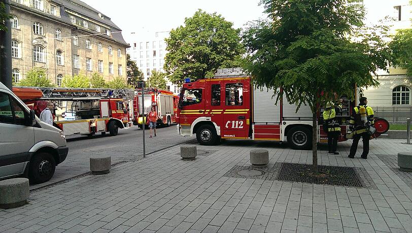 Die Feuerwehr war mit mehreren Einsatzfahrzeugen angerückt.