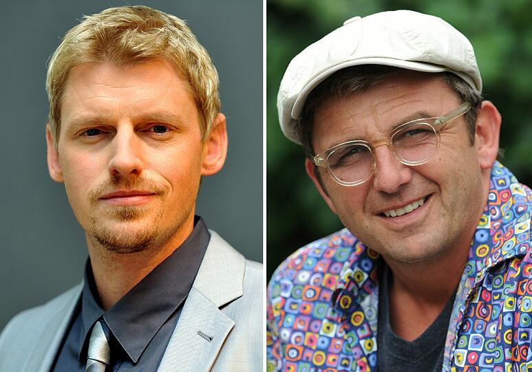 Die Kombo zeigt den Schauspieler der Serie «Die Bergretter» Martin Gruber (l) und den Schauspieler der Serie «Der Bergdoktor» Hans Sigl (r)