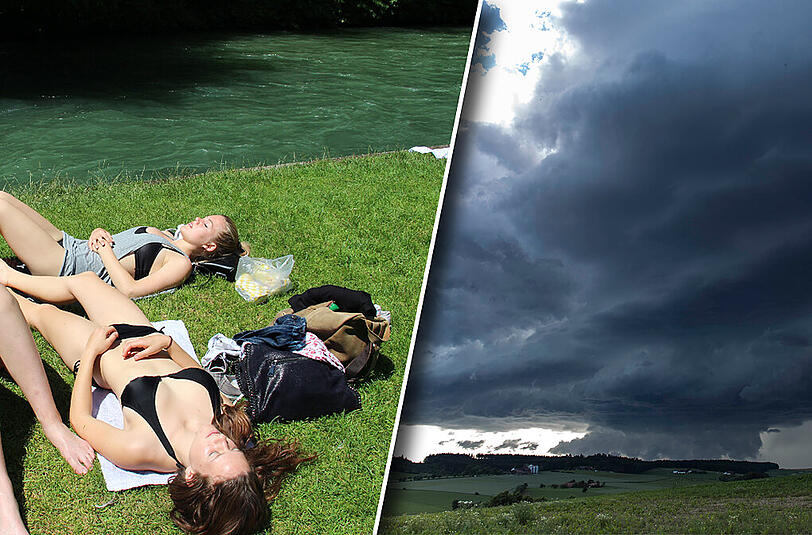 Erst Hitze, dann Sturmgefahr: Die Wetteraussichten für die nächsten Tage sind wechselhaft.