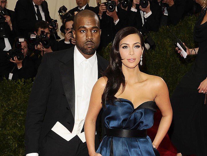 Kanye West und Kim Kardashian auf der MET Gala