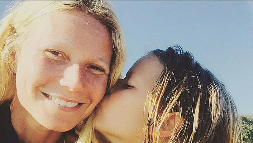 Die kleine Apple ist Mama Gwyneth Platrow wie aus dem Gesicht geschnitten Die kleine Apple ist Mama Gwyneth Platrow wie aus dem Gesicht geschnitten