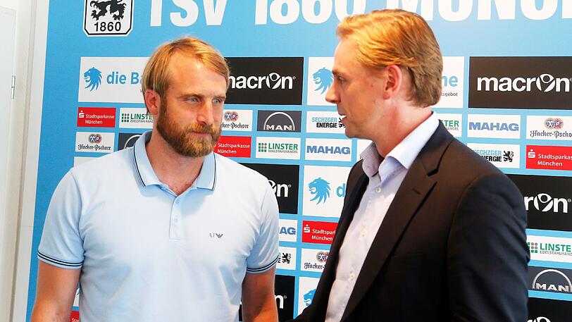 Gemeinsam für den TSV 1860: Trainer Daniel Bierofka (li.) und Geschäftsführer Markus Fauser