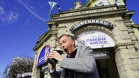 Wenn Kabarettist Christian Springer ein Starkbier trinken möchte, muss er das privat machen. Der Anstich bei Löwenbräu fällt nämlich aus.