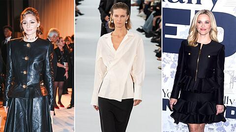 Im Gegensatz zu den früheren Peplum-Trends zeigt sich das Schößchen 2025 mit subtiler Zurückhaltung.