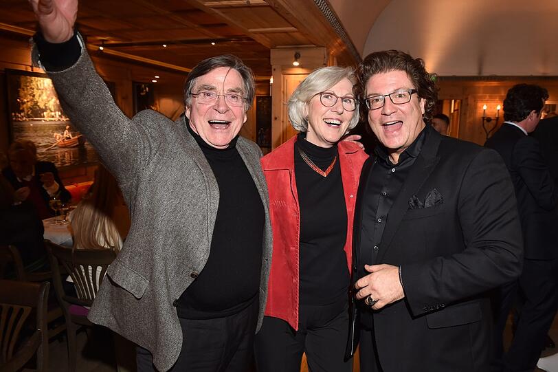 Elmar Wepper mit Frau Anita und Francis Fulton Smith