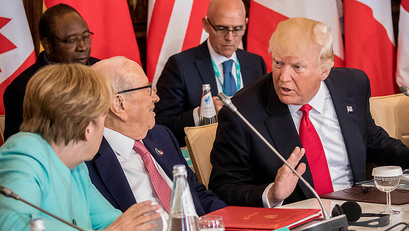 Donald Trump stellt sich beim G-7-Gipfel quer. Donald Trump stellt sich beim G-7-Gipfel quer.