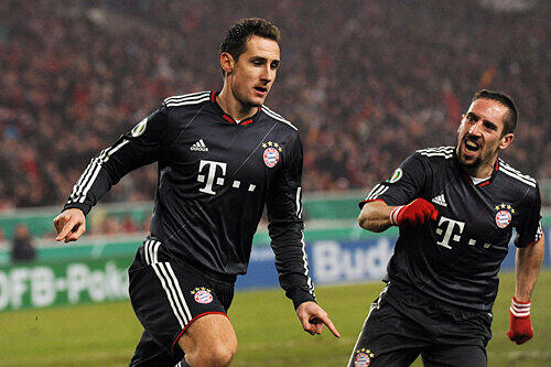 Miroslav Klose jubelt nach seinem Treffer zum 3:2.