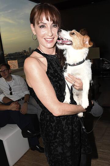 Opern- und Musicalsängerin Anna Maria Kaufmann hatte ihren Hund Prinz Oskar dabei