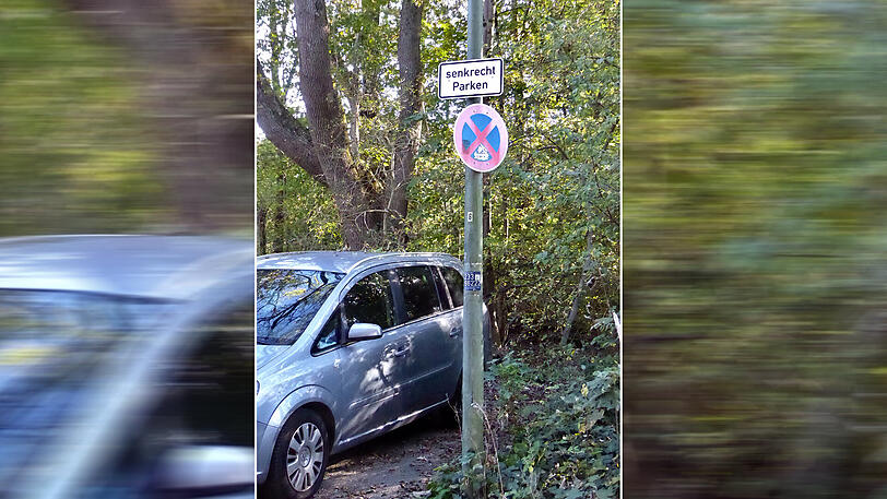 Wie man das mit seinem Pkw nur schaffen soll, senkrecht parken? Das sagt die Stadt nicht.