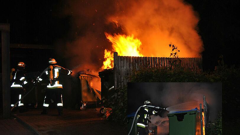 Immer wieder steckten die Teenager Papiercontainer in Brand. (Archivbild) Immer wieder steckten die Teenager Papiercontainer in Brand. (Archivbild)