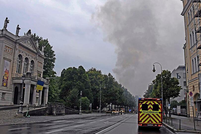 Die Rauchwolke war schon von Weitem zu erkennen.