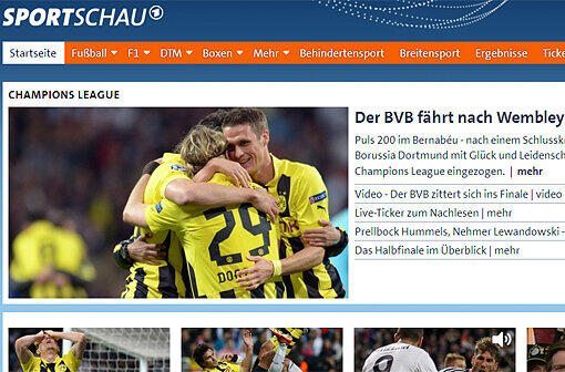 "Puls 200 im Barnabéu - nach einem Schlusskrimi gegen Real Madrid ist Borussia Dortmund mit Glück und Leidenschaft ins Finale der Champions League eingezogen", schreibt sportschau.de.