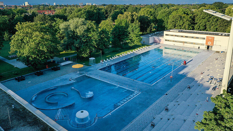 Blick aufs Dantebad in der Postillonstra&szlig;e 17 in Moosach. (Archivbild)