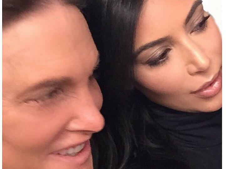 Will dem Stiefvater eine Stütze sein: Kim Kardashian