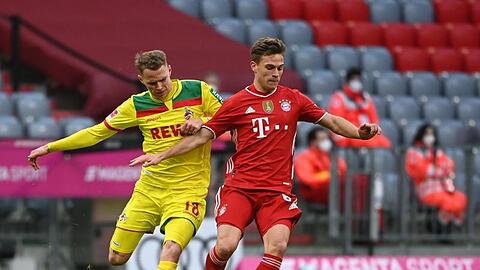 Will mit dem FC Bayern München den nächsten Sieg gegen den BVB: Joshua Kimmich (r).