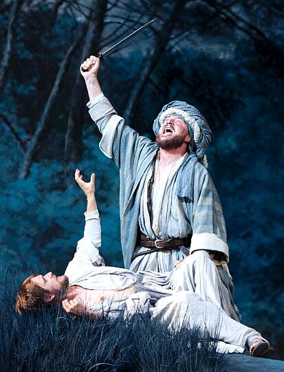 Szenen aus "Joseph und seine Brüder" in Oberammergau.