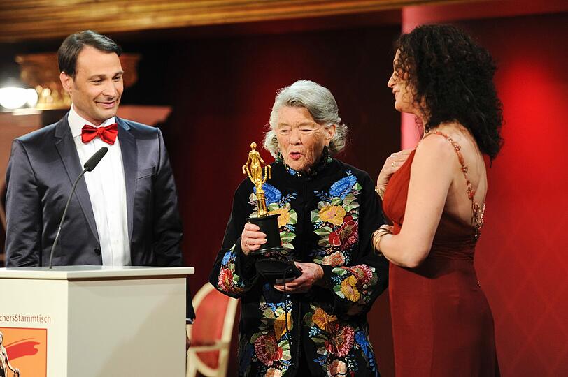Bilder von der Preisverleihung "Die Goldene Deutschland": Alexander Klaus Stecher, Rosamunde Pilcher, Barbara Wussow