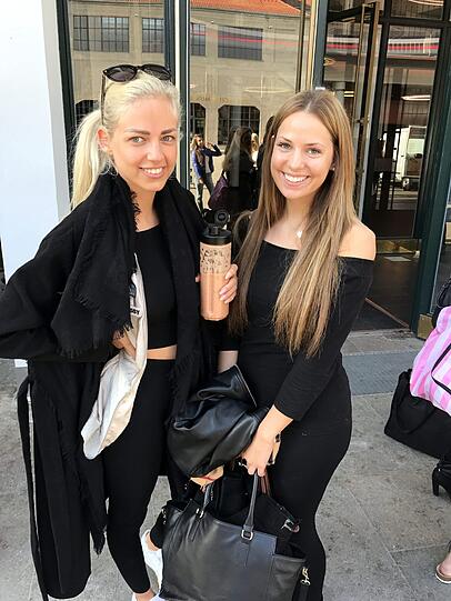 Freudiges Wiedersehen mit Eileen und Jessica, die bereits in Kroatien dabei waren.