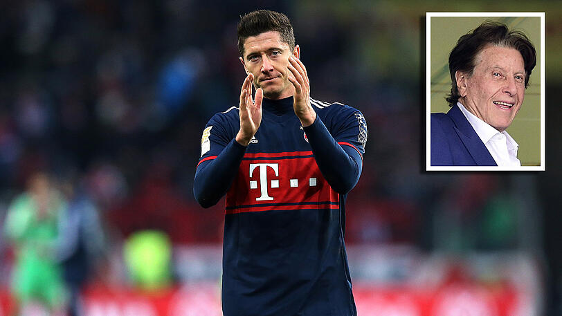 Pini Zahavi (rechts) ist neuer Berater von Bayern-Star Robert Lewandowski.