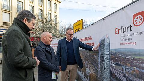 Ein Bahntower in Erfurt? Zumindest als Bildmontage ist die Idee bereits Realität.
