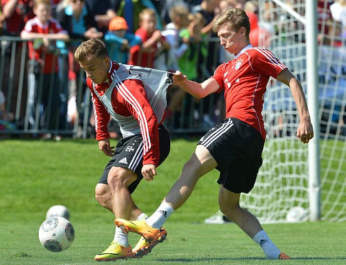 Die Bayern bereiten sich auf das Spiel gegen den 1. FC Nürnberg vor. Hier gibt's die Bilder vom Mittwochstraining.