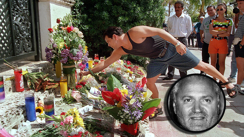 Am 15.07.1997 wurde Gianni Versace vor seiner Villa ermordet. (Archivfoto)
