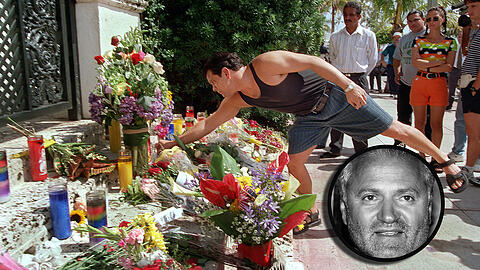 Am 15.07.1997 wurde Gianni Versace vor seiner Villa ermordet. (Archivfoto)