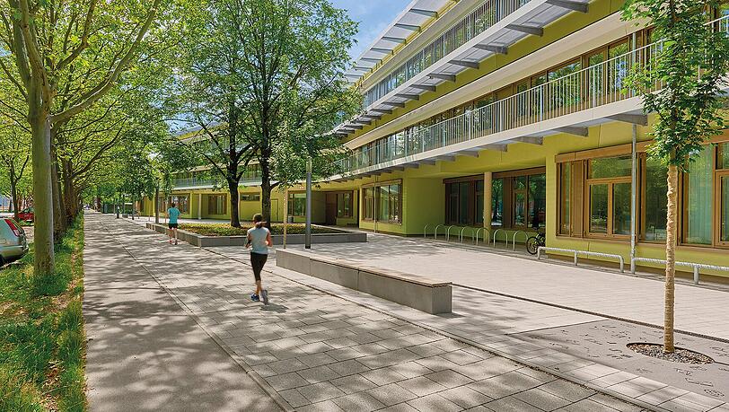 Die neue Grundschule an der Infanteriestraße. Die neue Grundschule an der Infanteriestraße.