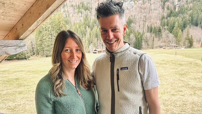 Die neuen P&auml;chter der Vorderkaiserfeldenh&uuml;tte: Isabell Schwaninger und Bernd Graf.