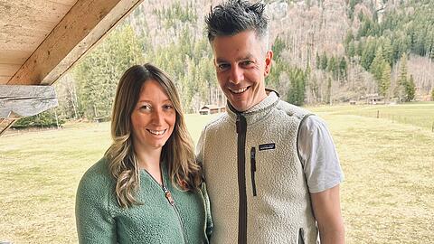 Die neuen P&auml;chter der Vorderkaiserfeldenh&uuml;tte: Isabell Schwaninger und Bernd Graf.