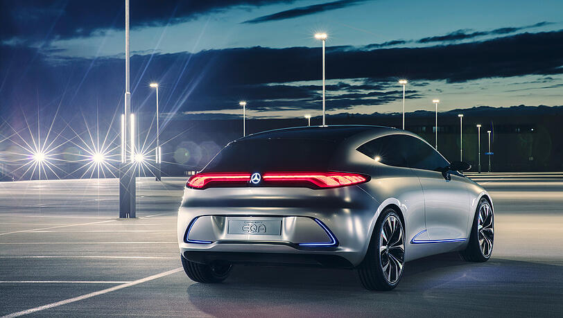 Der EQA soll zeigen, wie ein kompakter Mercedes mit Elektroantrieb aussehen könnte.