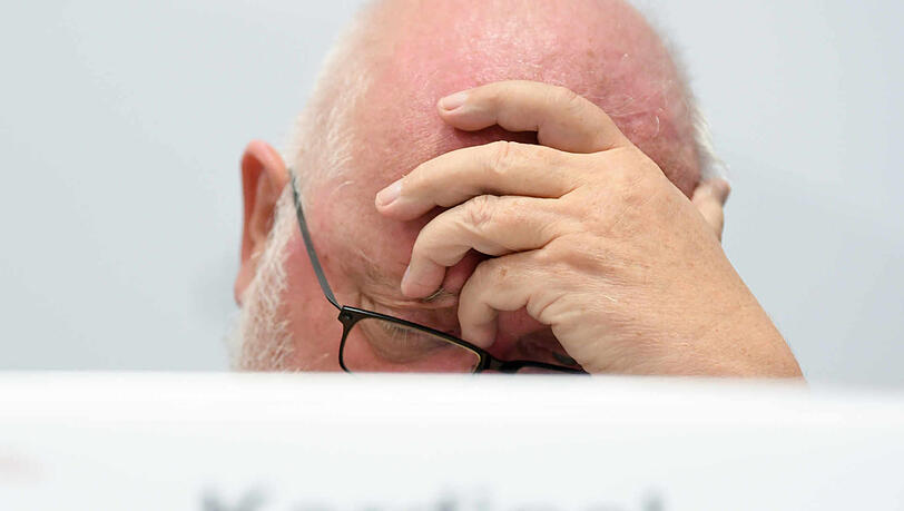 Kardinal Reinhard Marx, Erzbischof von München und Freising und Vorsitzender der Deutschen Bischofskonferenz bei einer Pressekonferenz zur Missbrauchsstudie im September 2018.