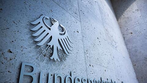Eingang der Zentrale des Bundesnachrichtendienstes in Berlin.
