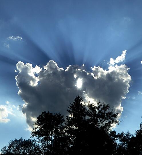 Großes Drama am Himmel. Eingefangen von Ilka Franz.